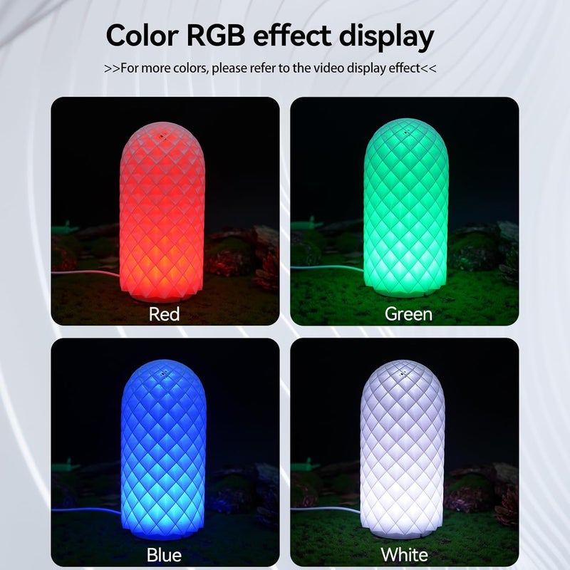 3DZWMAN Remote Control RGB LED Lamp Kit 001 with Power Outage Color Storage for Bambu Lab Makerworld for Makeronline Multicolor Includes Button Battery 3D Printed DIY Hardware Model Parts 5V USB Powered3 - Image 3